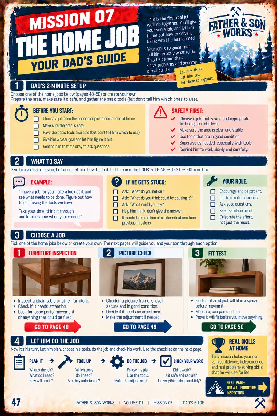 The Home Job Dad's Guide page